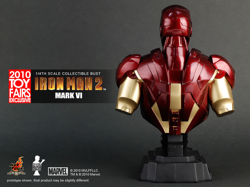 Hot Toys Iron Man 2 Mark VI 1/4th Scale Collectible Bust HTB08