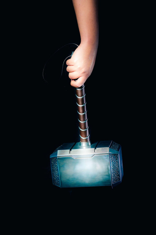 Life Size Collectable Thor Hammer (Metallic) Thor Stormbreaker (Thor Hammer /Mjölnir )