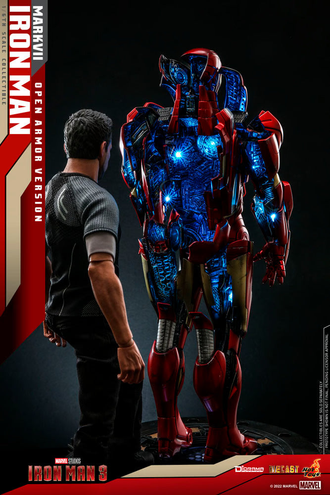 Hot Toys Iron Man 3 Iron Man Mark Vii (Open Armor Version) 1/6th Scale Collectible DS004D51