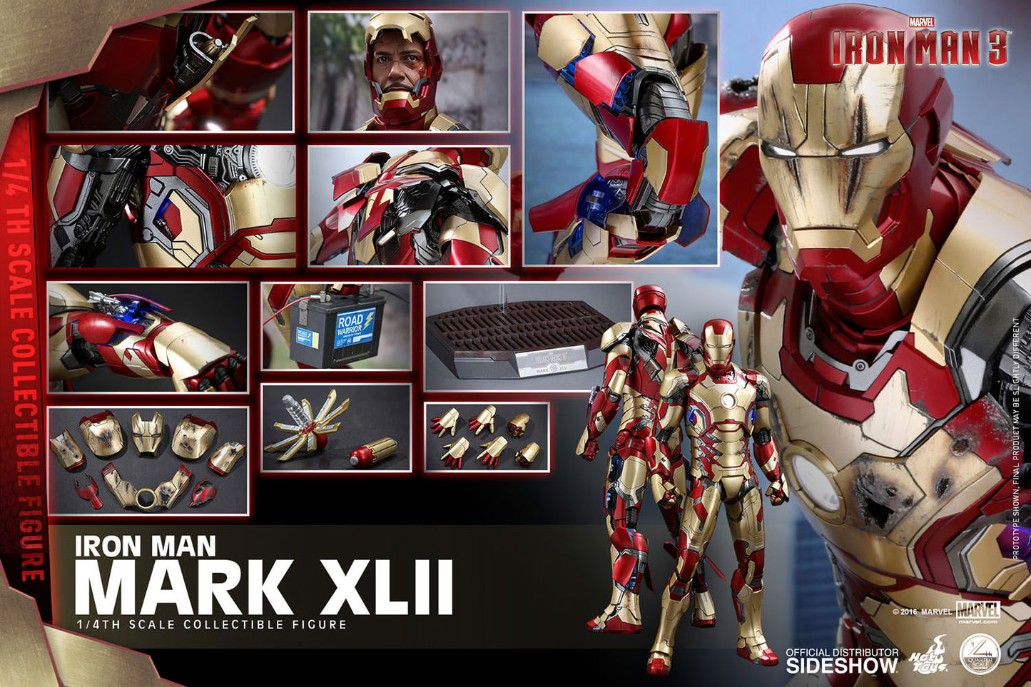 Hot Toys Iron Man Mark XLII 1:4 Scale QS007