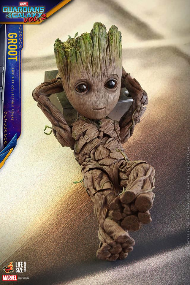 Hot Toys Guardians Of The Galaxy 2: Groot Lize Size Collectable Figure LMS004