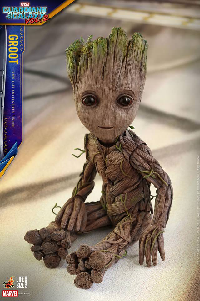 Hot Toys Guardians Of The Galaxy 2: Groot Lize Size Collectable Figure LMS004