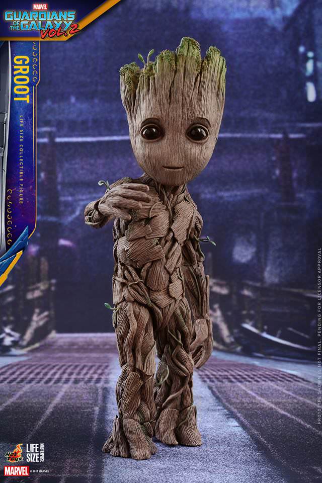 Hot Toys Guardians Of The Galaxy 2: Groot Lize Size Collectable Figure LMS004