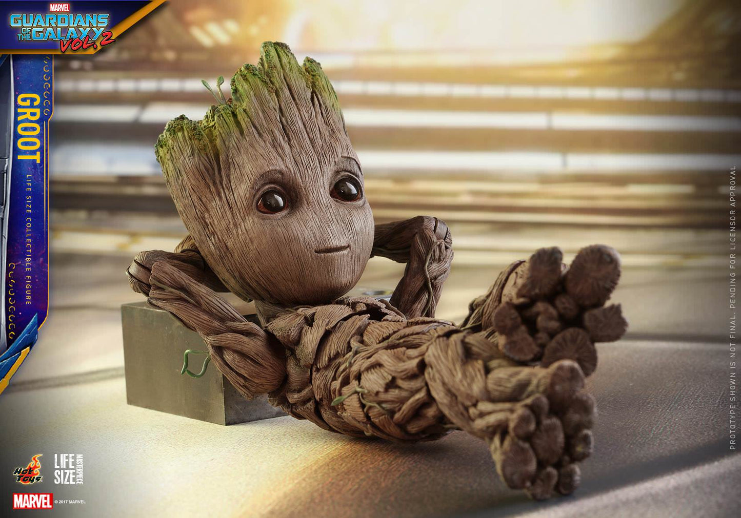 Hot Toys Guardians Of The Galaxy 2: Groot Lize Size Collectable Figure LMS004