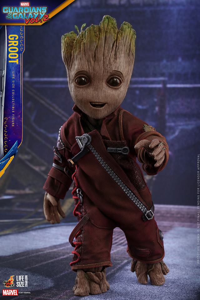 Hot Toys Guardians Of The Galaxy 2: Groot Lize Size Collectable Figure LMS004