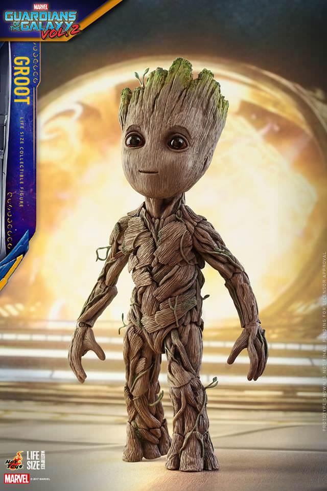 Hot Toys Guardians Of The Galaxy 2: Groot Lize Size Collectable Figure LMS004