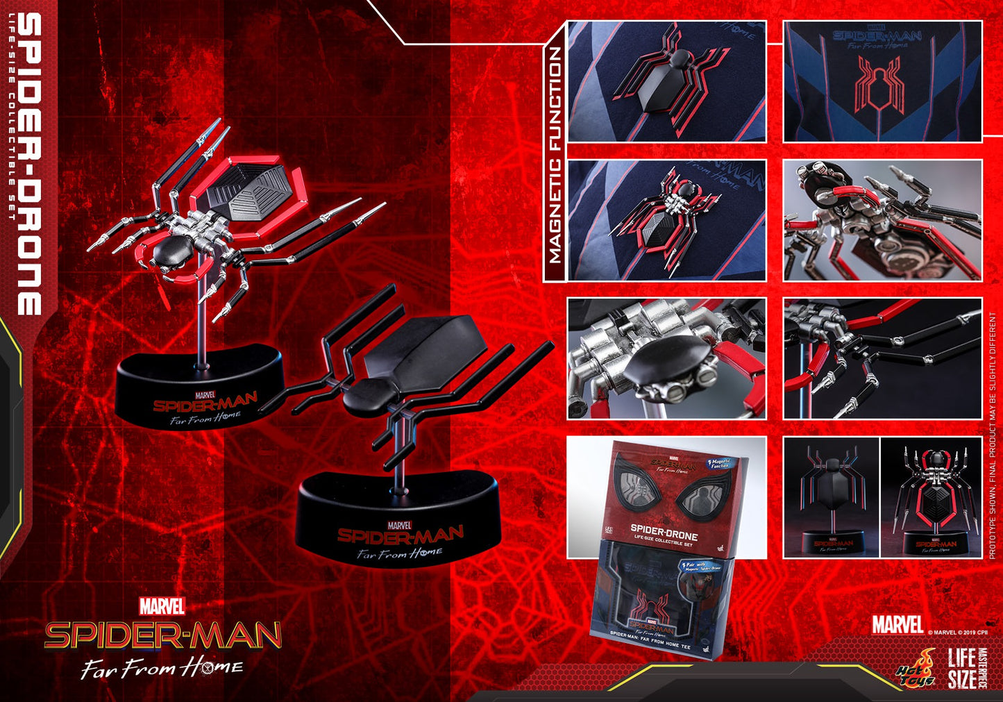 Hot Toys Spider-Man: Far From Home -Spider-Drone Life-Size Collectible LMS011