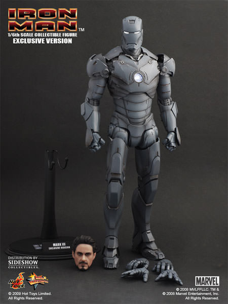 Hot Toys Iron Man MK III Gunmetal Grey SDCC Silly Thing MMS101