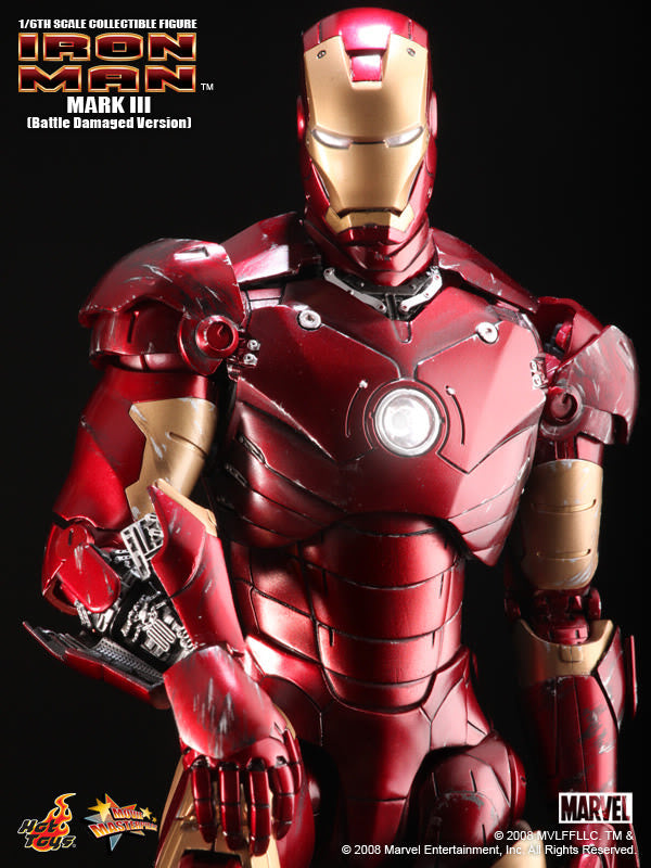 Hot Toys Iron Man Mark III (Battle Damaged Version) MMS110