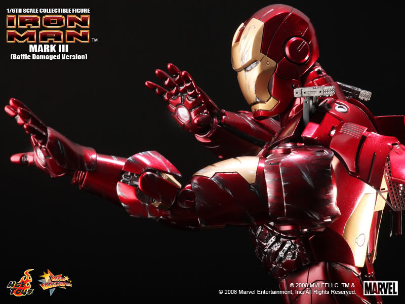 Hot Toys Iron Man Mark III (Battle Damaged Version) MMS110