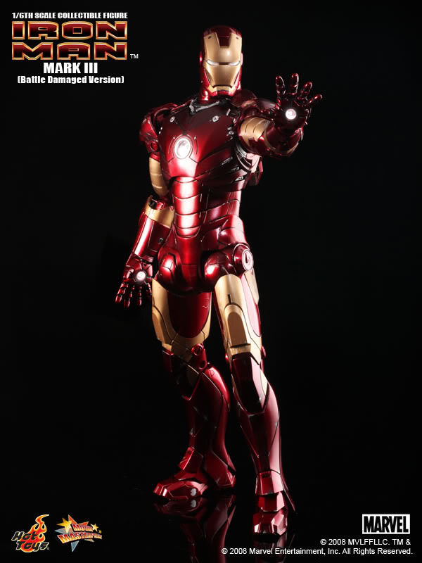 Hot Toys Iron Man Mark III (Battle Damaged Version) MMS110