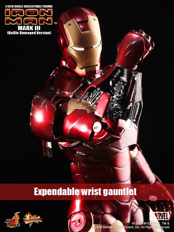 Hot Toys Iron Man Mark III (Battle Damaged Version) MMS110