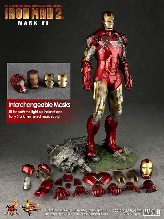 Hot Toys Iron Man 2 - Mark VI Scale Limited Edition MMS132