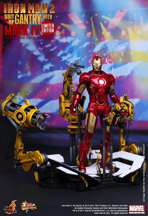 Hot Toys Iron Man 2 - Suit-Up Gantry With Mark IV MMS160