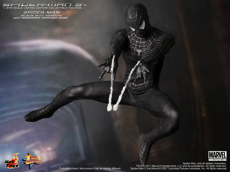 Hot Toys Spider-Man 3 - Spider-Man (Black Suit Version) MMS165(Special Edition)