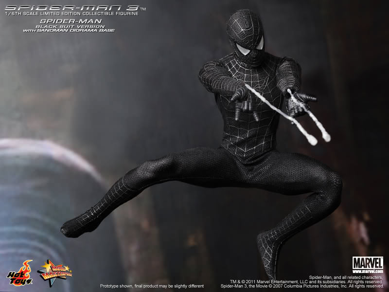 Hot Toys Spider-Man 3 - Spider-Man (Black Suit Version) MMS165(Special Edition)