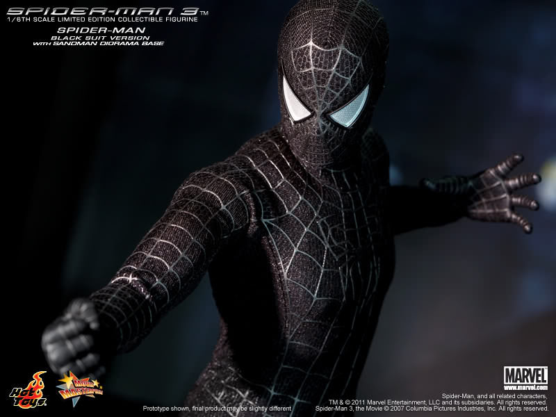 Hot Toys Spider-Man 3 - Spider-Man (Black Suit Version) MMS165(Special Edition)