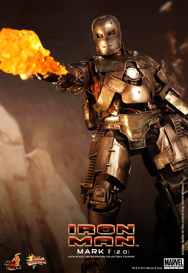 Hot Toys Iron Man - Mark I (2.0) 1/6th scale MMS168 (Regular Edition)