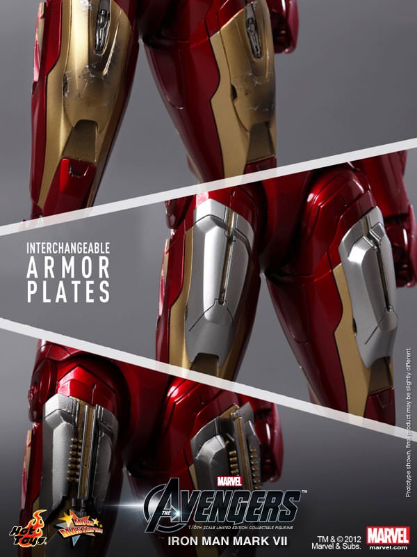 Hot Toys The Avengers Iron Man Mark VII MMS185 Regular Edition