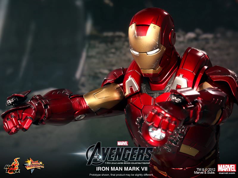 Hot Toys The Avengers Iron Man Mark VII MMS185 Regular Edition