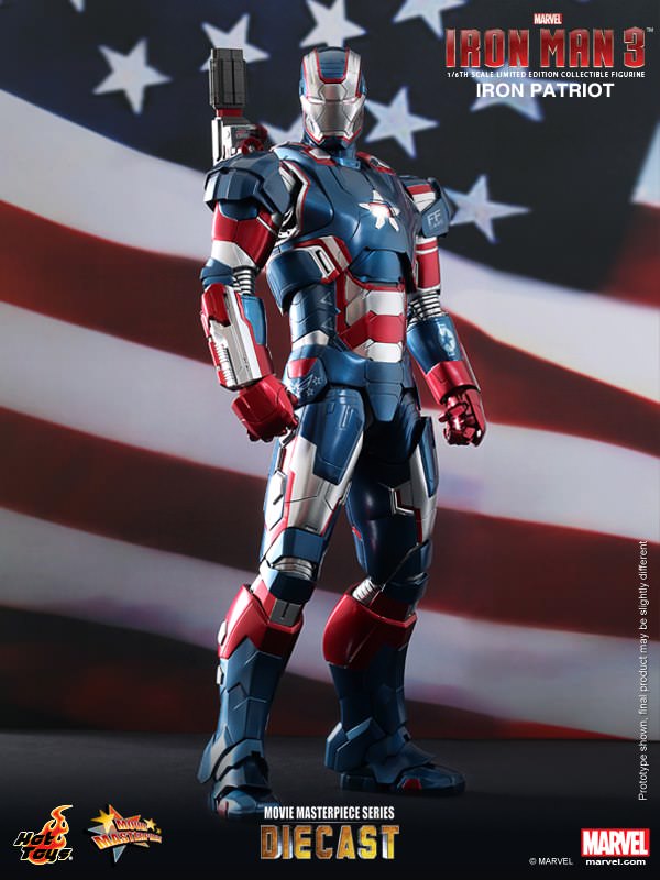 Hot Toys Iron Man 3 : Iron Patriot MMS195D01