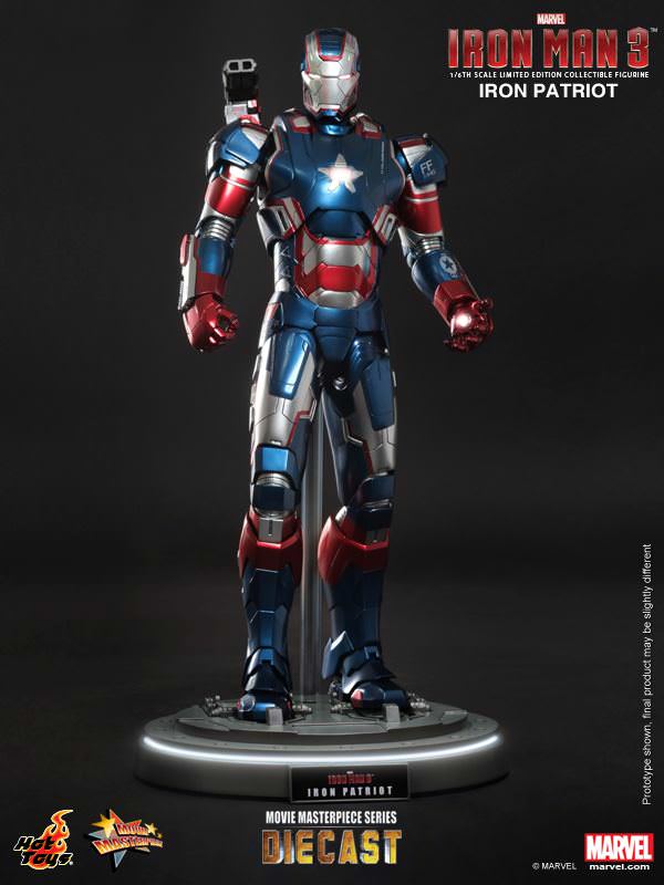 Hot Toys Iron Man 3 : Iron Patriot MMS195D01