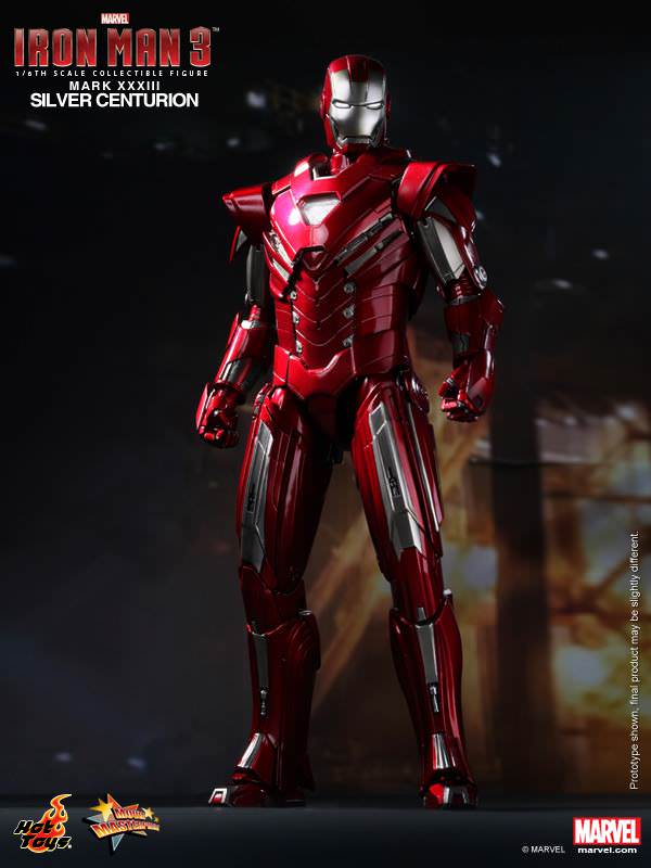 Hot Toys Iron Man 3 - Silver Centurion (Mark XXXIII) MMS213 (Exclusive Edition)