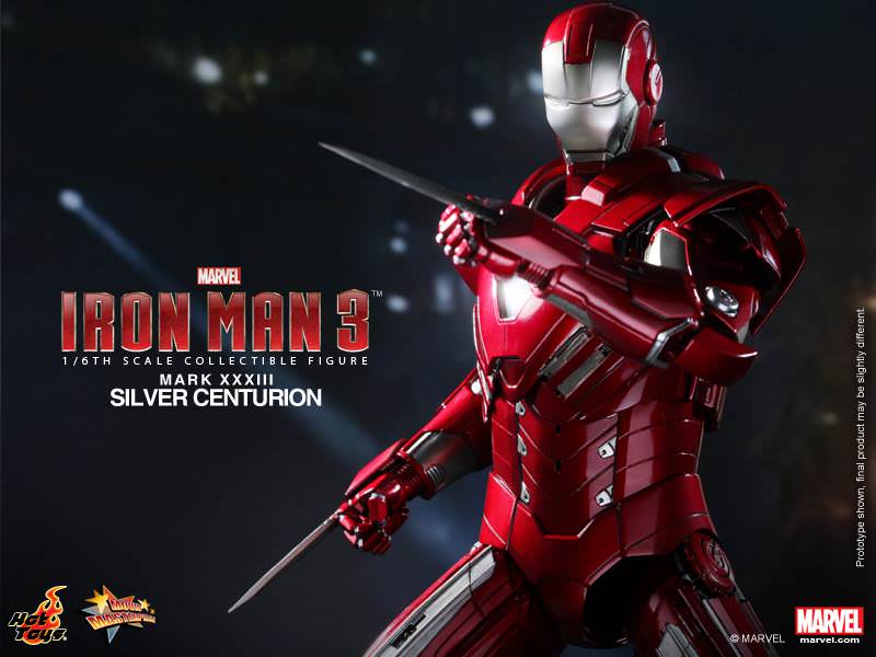 Hot Toys Iron Man 3 - Silver Centurion (Mark XXXIII) MMS213 (Exclusive Edition)