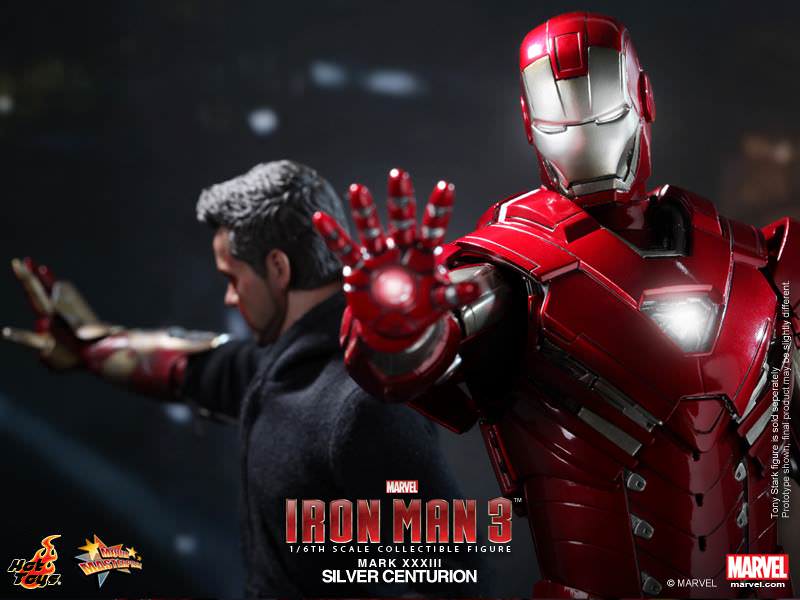 Hot Toys Iron Man 3 - Silver Centurion (Mark XXXIII) MMS213 (Exclusive Edition)