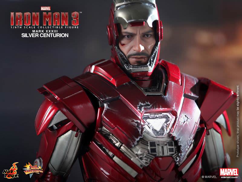 Hot Toys Iron Man 3 - Silver Centurion (Mark XXXIII) MMS213 (Exclusive Edition)