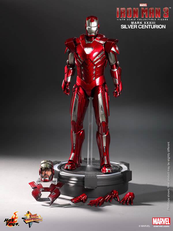 Hot Toys Iron Man 3 - Silver Centurion (Mark XXXIII) MMS213 (Exclusive Edition)