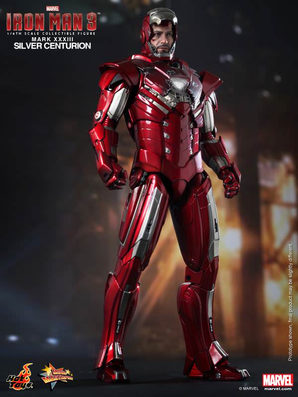 Hot Toys Iron Man 3 - Silver Centurion (Mark XXXIII) MMS213 (Exclusive Edition)