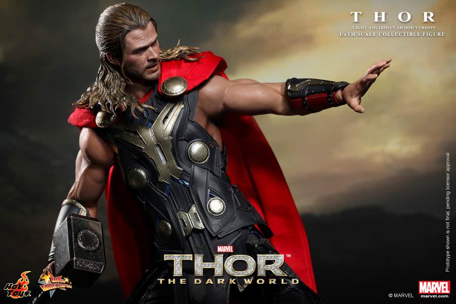 Hot Toys Thor: The Dark World - Thor (Light Asgardian Armor Version) MMS225