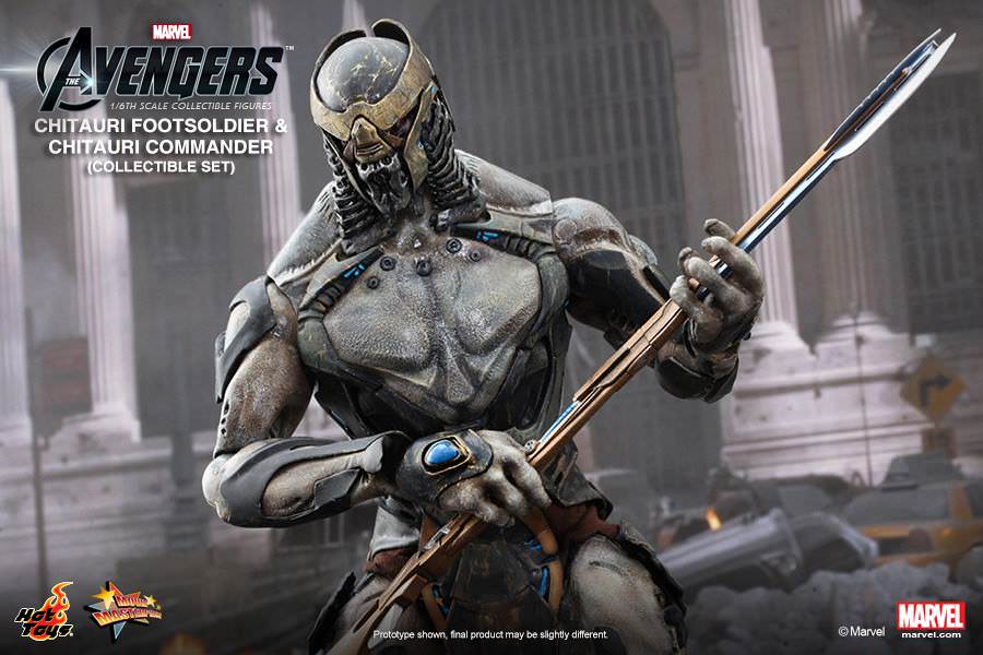 Hot Toys The Avengers Chitauri Footsoldier And Chitauri Commander Collectible Figures Set MMS228