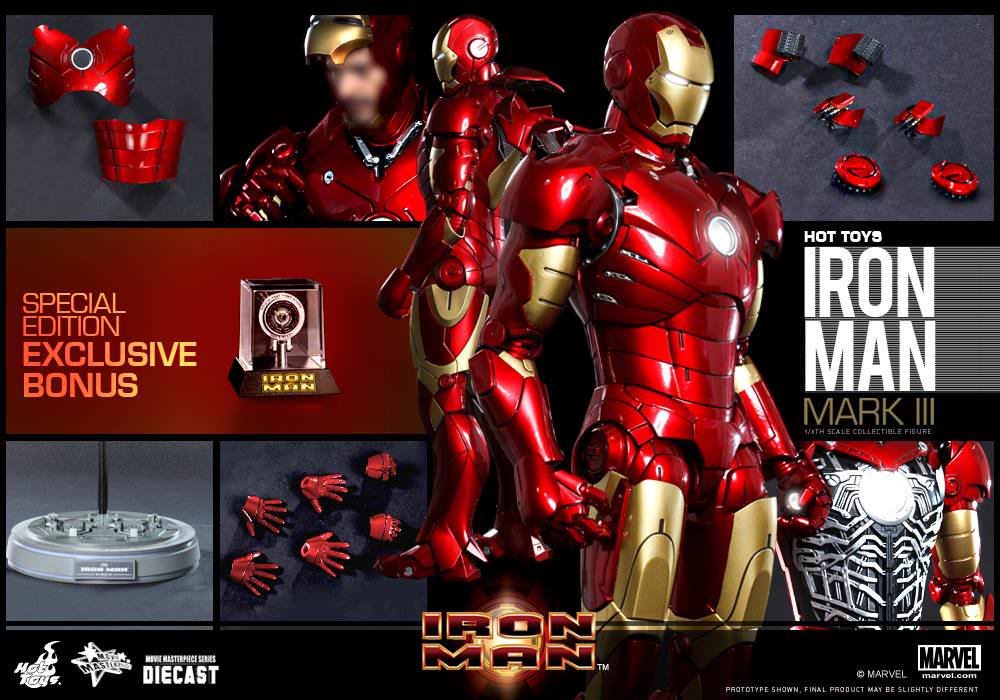 Hot Toys Iron Man Mark III (Diecast) Exclusive Edition MMS256D07