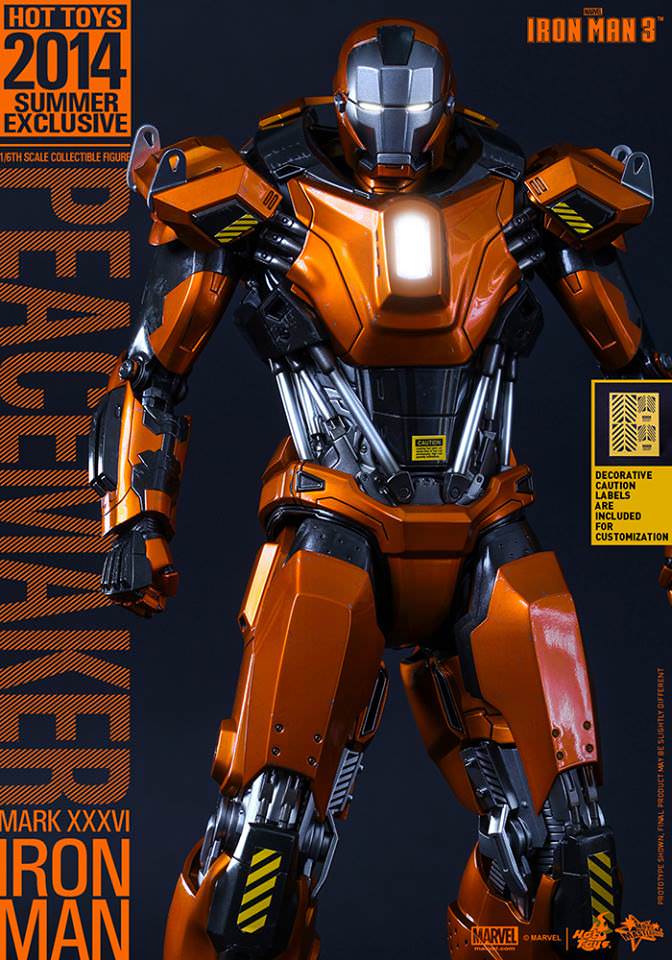 Hot Toys Iron Man 3 - Peacemaker (Mark XXXVI) MMS258