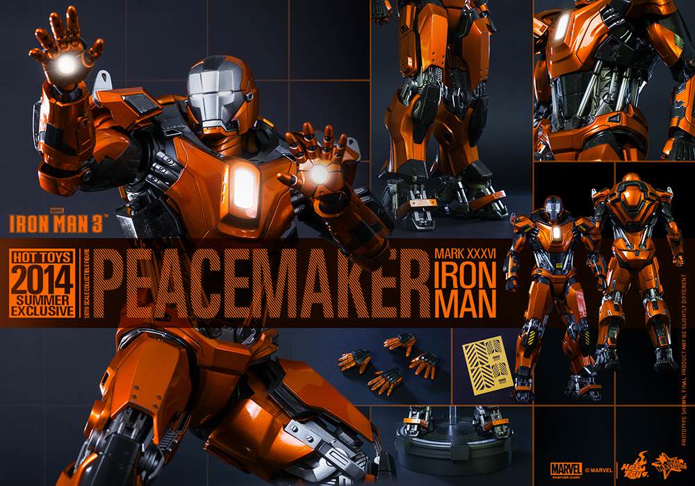 Hot Toys Iron Man 3 - Peacemaker (Mark XXXVI) MMS258