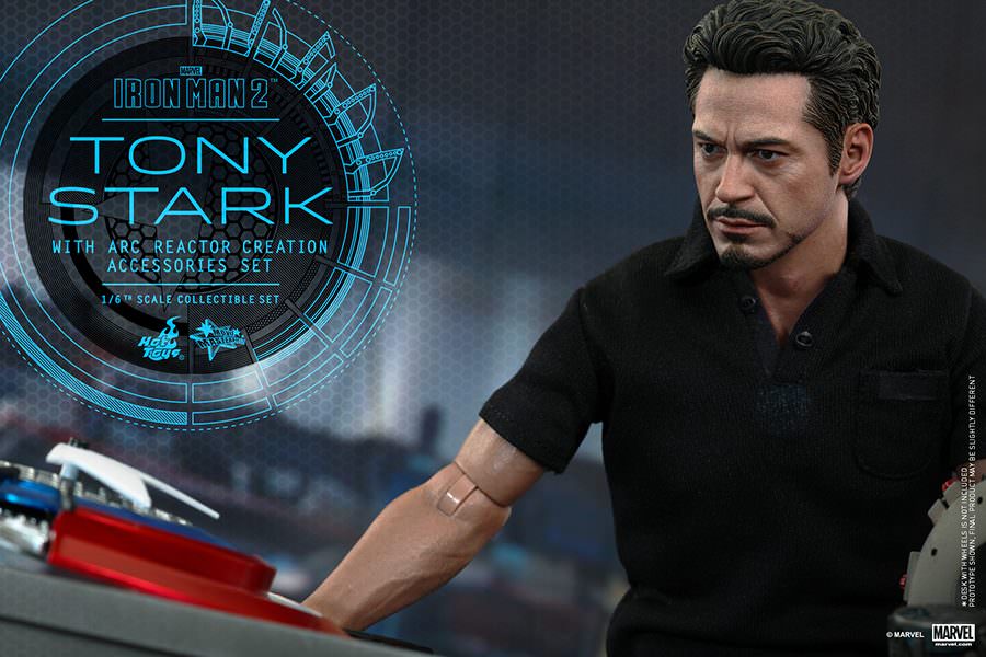 Hot Toys Iron Man 2 : Tony Stark With Arc Reactor Creation Accessories MMS273