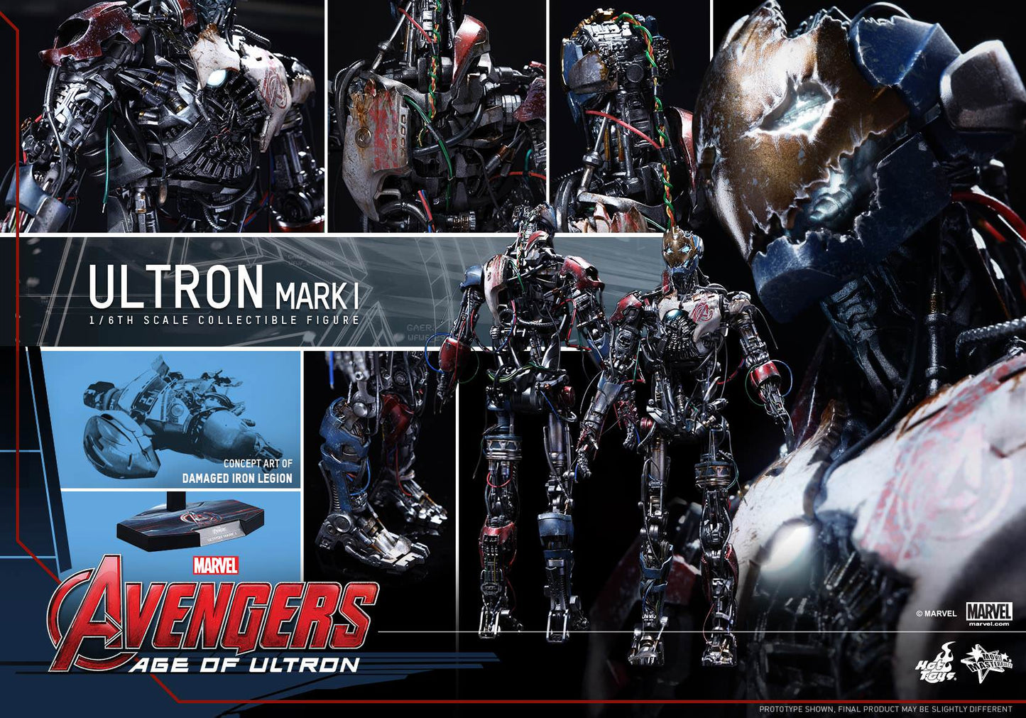 Hot Toys Avengers: Age of Ultron : Ultron Mark 1 MMS292