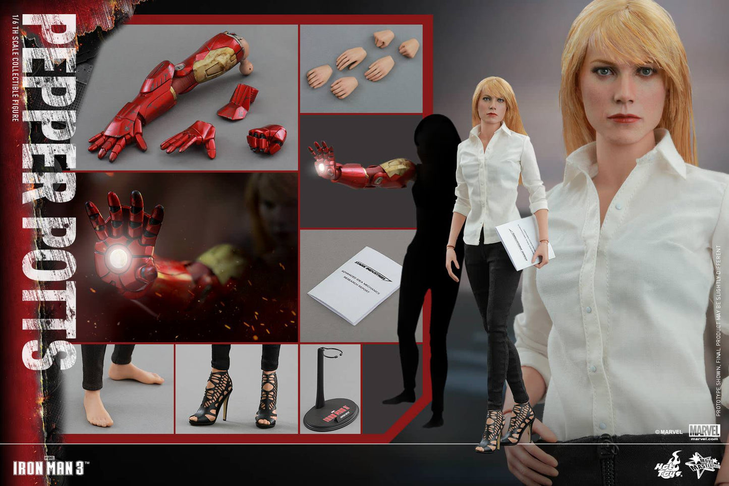 Hot Toys Iron Man 3 Pepper Potts MMS310