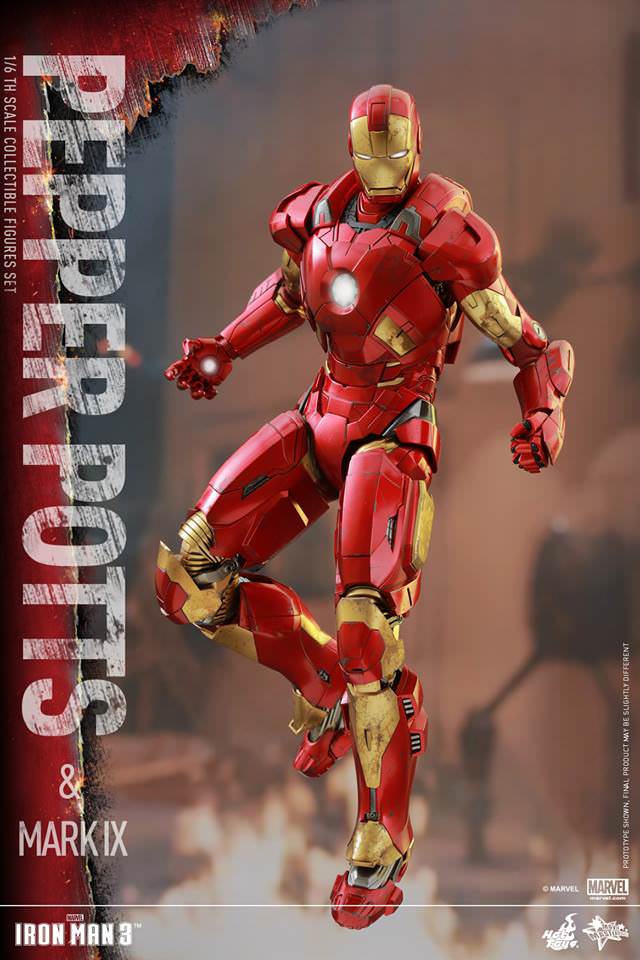 Hot Toys Iron Man 3 - Pepper Potts &amp; Mark IX MMS311 (Special Edition)