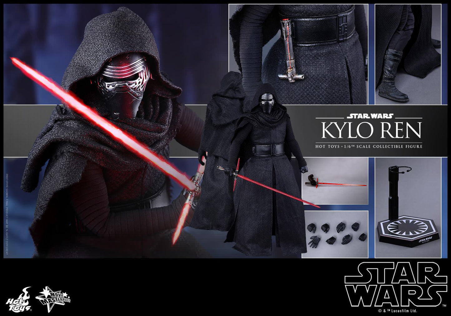 Hot Toys Star Wars: The Force Awakens - Kylo Ren MMS320