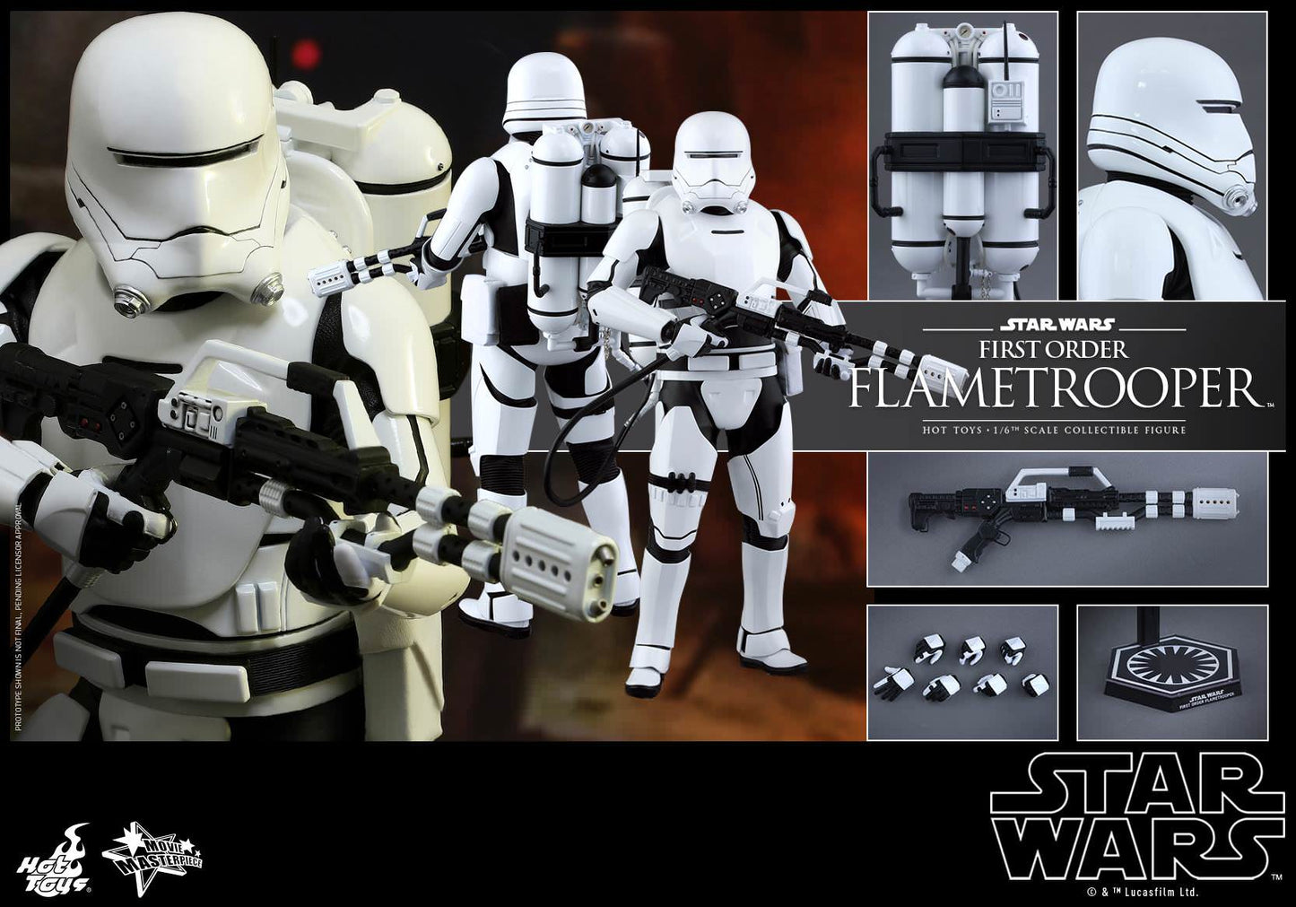 Hot Toys Star Wars: The Force Awakens - First OrderFlametrooper MMS326