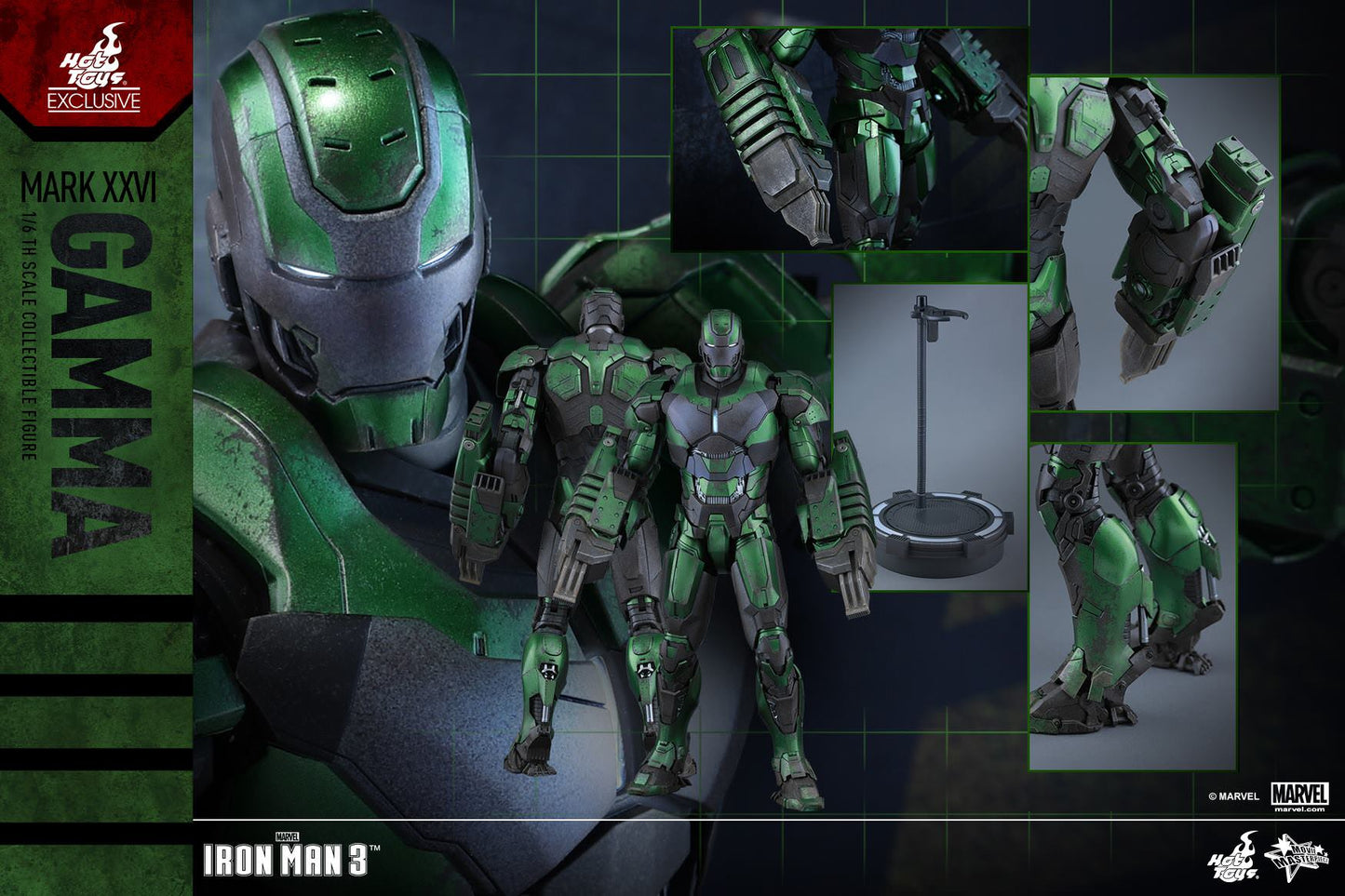 Hot Toys Iron Man 3 - Gamma (Mark XXVI) MMS332