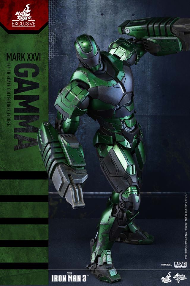 Hot Toys Iron Man 3 - Gamma (Mark XXVI) MMS332