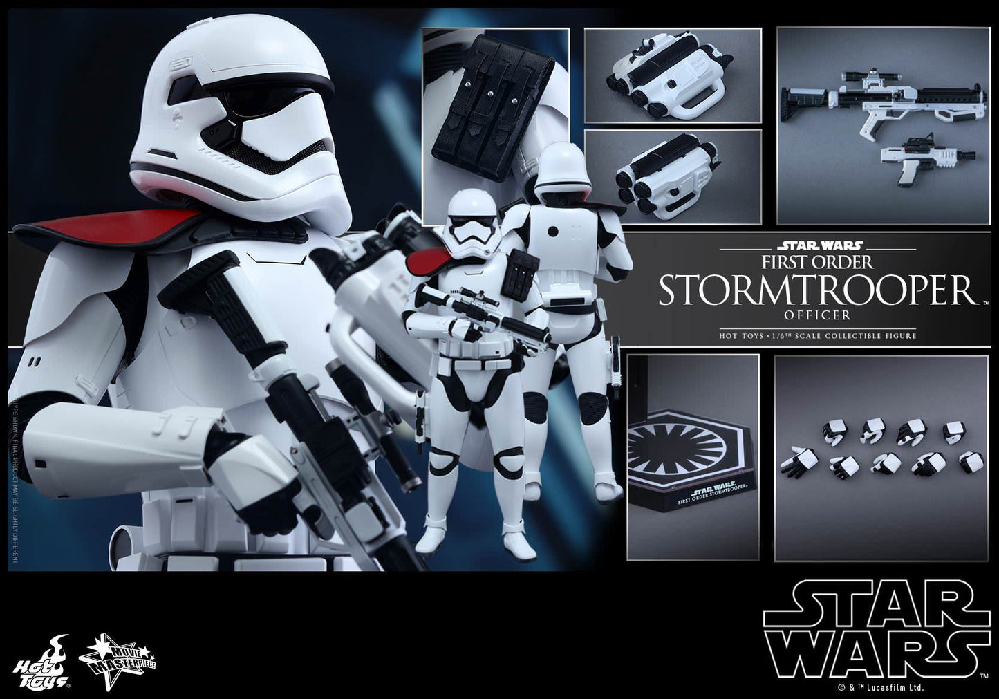 Hot Toys Star Wars: The Force Awakens - First Order Stormtrooper Officer MMS334