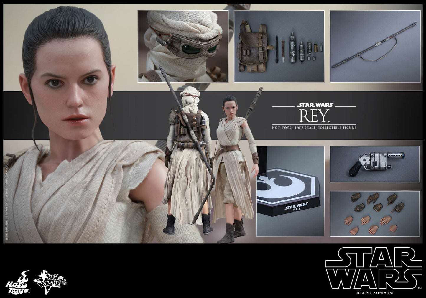 Hot Toys Star Wars: The Force Awakens - Rey MMS336