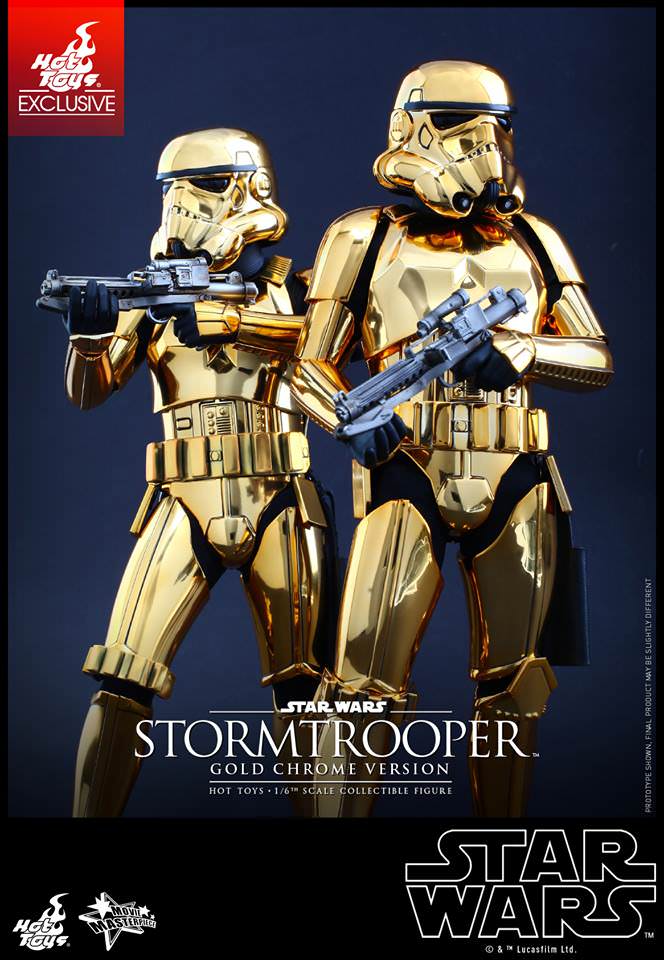 Hot Toys Star Wars Stormtrooper Gold Chrome Version MMS364