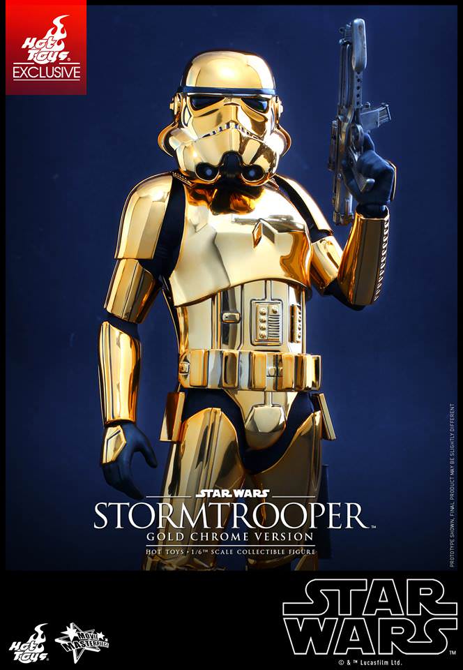 Hot Toys Star Wars Stormtrooper Gold Chrome Version MMS364