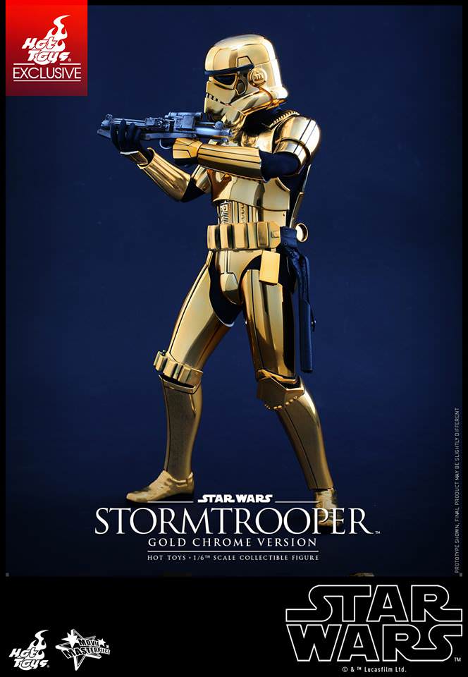 Hot Toys Star Wars Stormtrooper Gold Chrome Version MMS364